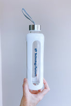 Load image into Gallery viewer, Pure Glass/Silicone Water Bottle (White)
